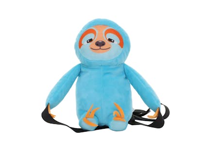 Blue sloth soft toy